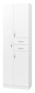 Напольный шкаф - пенал Misty Мисти 60см с бельевой корзиной белый