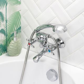 Смеситель для ванны с душем BOOU BA5318-2-B702 хром