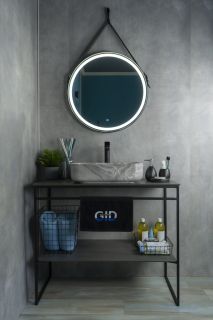 Раковина Gid Mnc597 54458 накладная под камень глянцевая 50x39x13