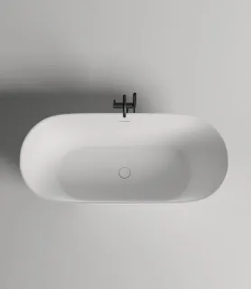 Ванна из искусственного камня Salini Mona S-Sense 102911G 180x80см белый глянцевый