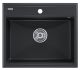 Мойка кухонная Paulmark Stepia PM115051-BLM чёрный металлик