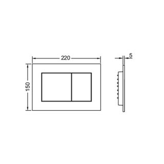 Клавиша смыва TECE TECEnow 9240417 белый матовый