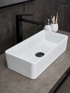 Раковина Gid N1104 51224 накладная белая 46x23x12