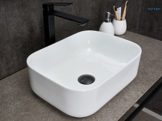 Раковина Gid N1335 51238 накладная белая 40x30x13