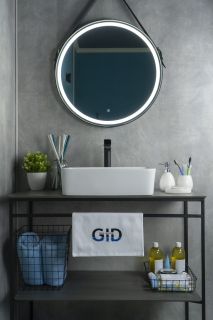 Раковина Gid N9103 51120 накладная белая 48x37x13