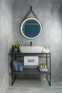 Раковина Gid N9121 51123 накладная белая 59x42x15.5