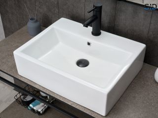 Раковина Gid N9153 51215 накладная белая 53x41x15