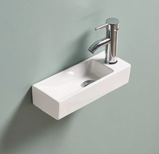 Раковина Gid N9271L 61128L подвесная белая 38x14.5x8