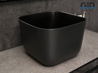 Раковина Gid N9301bg 53356 накладная черная графит 36x36x25.5