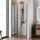 Душевая дверь  AM.PM Sunny W87G-100-1P-BT прозрачное стекло профиль черный матовый 100x190