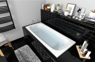 Акриловая ванна Berges Nelu с каркасом 170x75см белый 050023