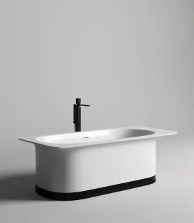 Ванна из искусственного камня Salini Ninfea S-Stone 102721M 180x82см белый матовый