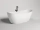 Ванна из искусственного камня Salini Noemi S-Stone 101811SM 185x81см белый матовый