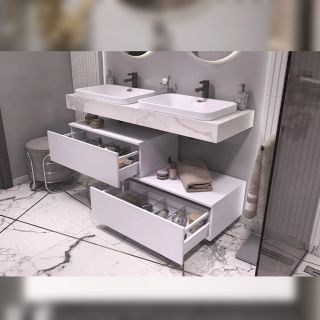 Тумба подвесная без столешницы Velvex Unit tp.UNI.80.1Y белый матовый, 80 см