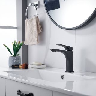 Смеситель для раковины Shevanik S4201H чёрный