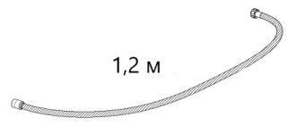 Шланг для душа ESKO VDSR120Black черный