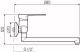 Настенный смеситель для кухни РМС SL52-005-2 хром