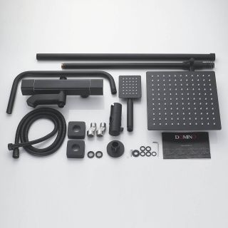 Душевая стойка с термостатом Shevanik S3096H чёрный