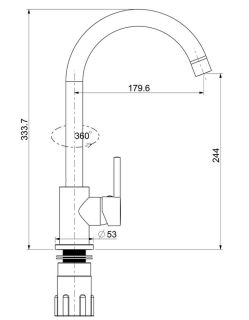 Смеситель для кухни Splenka S201.40.03 золотой сатин