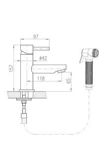 Смеситель для раковины Rav Slezak Seina SE946.5/1Z золото