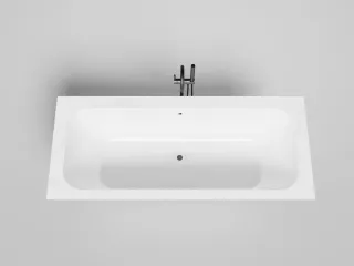 Ванна из искусственного камня Salini Orlanda Axis Kit S-Sense103311G 190x80см белый глянцевый