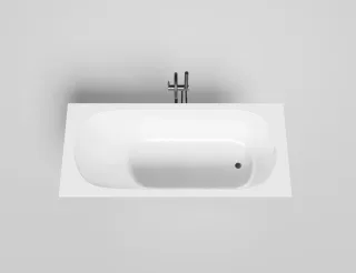 Ванна из искусственного камня Salini Ornella S-Stone 102321MRH 170x75см RAL снаружи