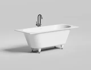 Ванна из искусственного камня Salini Ornella Axis Kit S-Sense 104713MRF 170x70см RAL полностью