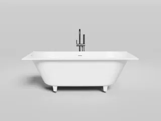 Ванна из искусственного камня Salini Ornella Axis Kit S-Sense 103511MRF 180x80см RAL полностью