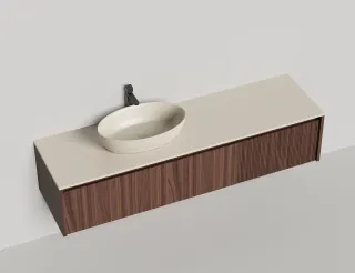 Подвесная тумба Salini Domino 27D218 180см шпон