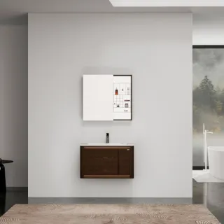 Тумба под раковину  Black&White Universe 929800 американский орех 80 см