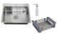 Кухонная мойка РМС MR-5050 с корзиной и дозатором нержавеющая сталь