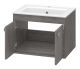Подвесная тумба под раковину Misty Пайн 60см дуб Уайт-Ривер серо-коричневый