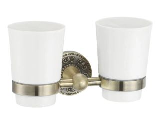 Стакан двойной для ванной комнаты Rose RG1022Q бронза