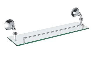 Полка стеклянная Rose RG1219 54см хром