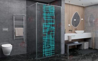 Душевая перегородка AvaCan LC120 хром