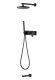 Душевой комплект Boheme Spectre 454-2-B чёрный