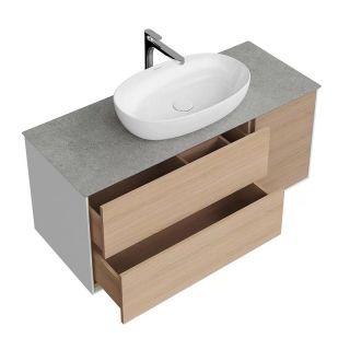 Тумба под раковину Kerama Marazzi Plaza Modern PLB.M.120.3\OAK.V 120 см дуб виченца/белый