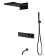 Душевая система Boheme Fusion 131-2-B с термостатом чёрный