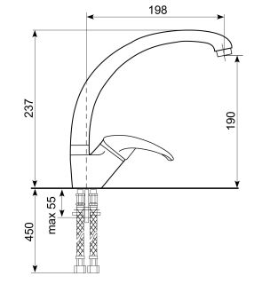 Смеситель для кухни Ulgran Classic U-007-328 бежевый