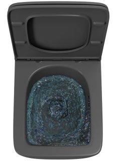 Подвесной унитаз Point Меркурий PN41831GM безободковый графит