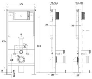 Сет Point PN48062BB: инсталляция Point Элемент PN45120 клавиша Point Афина брашированная бронза PN44041BB унитаз Point Афина PN41041