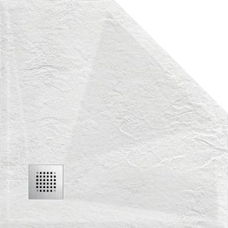 Поддон из камня Vincea VST-4SP9090W, 900*900, белый матовый