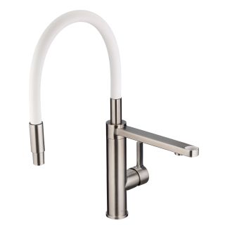 Смеситель для кухни Swedbe Selene Plus 8641M в комплекте с фильтром Аквафор Морион нержавеющая сталь/белый