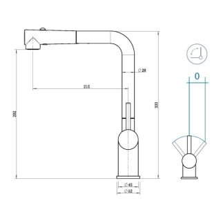 Смеситель для кухни Grandex Aqua Integra-SP 9020492 медь