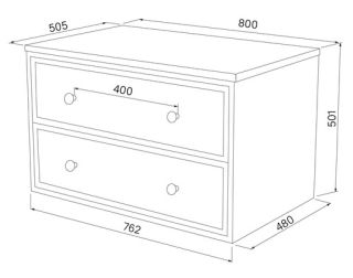 Тумба подвесная IDDIS Torr TOR80WBi95K со столешницей 80см белый матовый