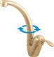 Смеситель для раковины Rav Slezak Labe L006.5/2Z золото