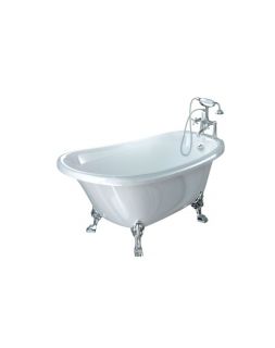 Ванна из искусственного камня Фэма Стиль Салерно-2 на опорах бронза 170x68 см