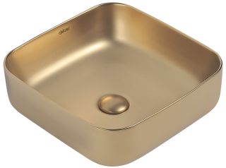 Раковина ABBER Rechteck AC2211MMG 39см золото матовое