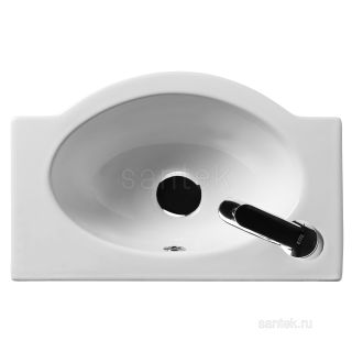Полукруглая раковина Santek Форум 45 отверстие под смеситель слева 1WH110542
