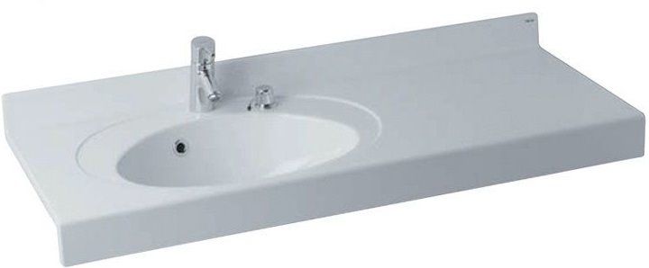 Раковина подвесная Акватон Отель левая 120см белый 1A70093NOT01L